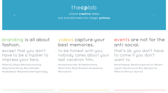 thecplab website - where creative ideas are transformed into magic potions
