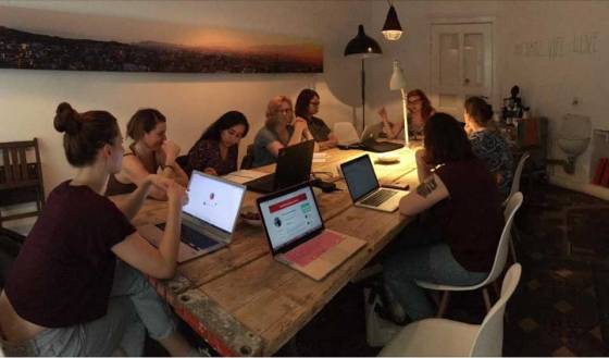 WordPress Women form berlin gathering at the Female WordPress Meetup